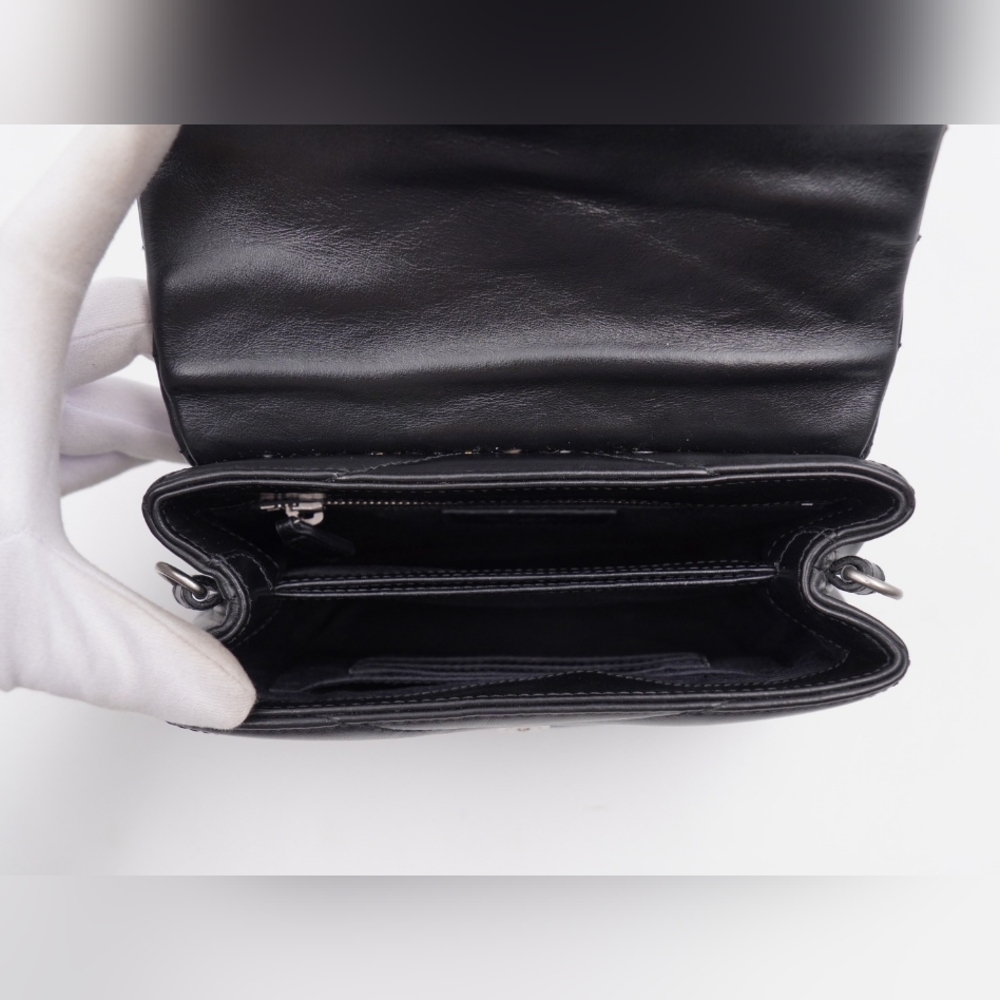 CF49 💟 Saint Laurent Loulou Shoulder Bag Matelasse Chevron Leather Toy - Picture 13 of 15